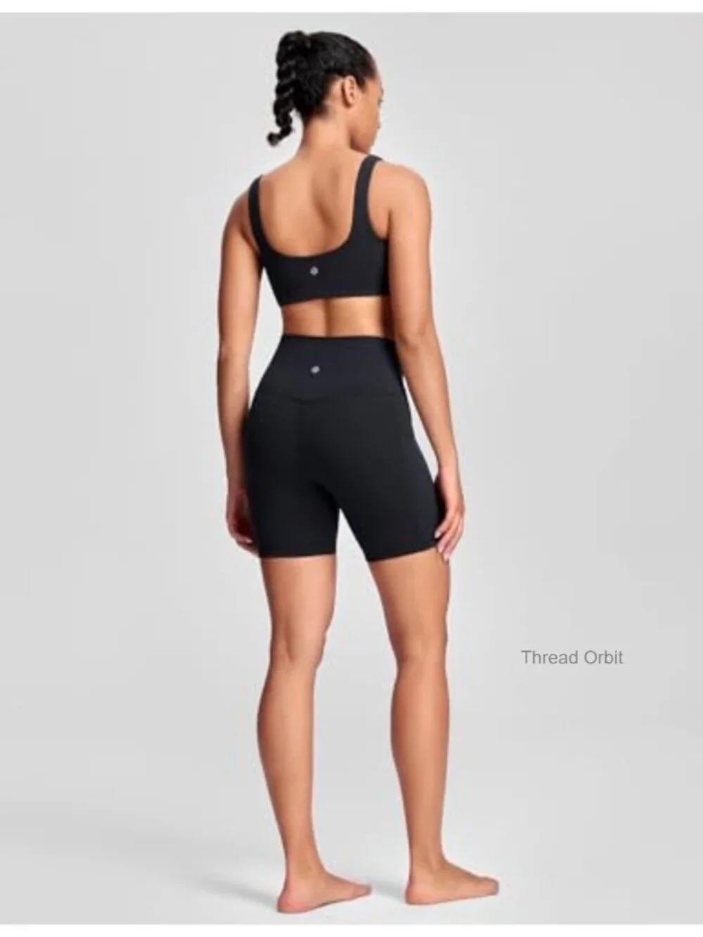 High Waisted Biker Shorts with Pockets Nylon Blend Tummy Control Workout Yoga